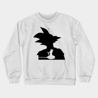 Goku Silhouette with Kid Goku Crewneck Sweatshirt